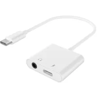 Adapter USB-C to stereo audio 3.5 mm + USB-C power (CDLA) Cablexpert (A-CM-3.5FP-01)