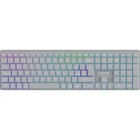 Клавіатура Canyon HKB-W11 Slim Dual Mode Wireless/Bluetooth RGB UA Grey (CNS-HBTK11G)