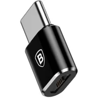 Adapter Micro USB F To USB-C M Adapter Black Baseus (CAMOTG-01)