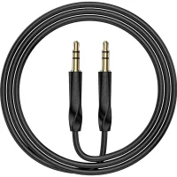 Кабель мультимедійний 3.5mm M to 3.5mm M 1.0m black BOROFONE (6974443389166)