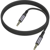 Кабель мультимедійний 3.5mm M to 3.5mm M 1.0m grey BOROFONE (6941991118968)