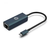 Adapter USB-C to RJ45 Ethernet 1000Mbps blue HP (DHC-CT208)