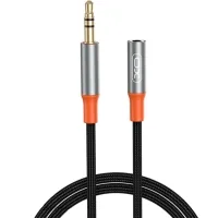 Кабель мультимедійний 3.5mm M to 3.5mm F 1.0m black XO (NB-R269A.black)