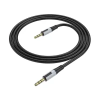 Кабель мультимедійний 3.5mm M to 3.5mm M 1.0m black BOROFONE (BL19/JB)
