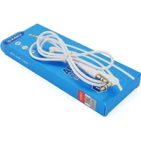 Multimedia cable 3.5mm M to 3.5mm M 1.0m white iKAKU (YT-AUXGJ(M)/(M)-KSC-521-W)