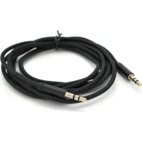 Кабель мультимедійний 3.5mm M to 3.5mm M 1.0m black VEGGIEG (YT-AUXGJ(M)/(M)-AB-1)