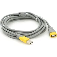 Data cable USB 2.0 AM/AF 3.0m ferrite gray yellow V-LINK (YT-AM/AF-3.0GY)