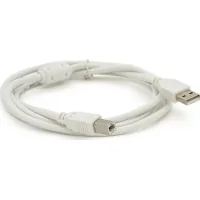 Кабель для принтера USB 2.0 AM/BM 0.8m ferrite white Voltronic (YT-AM/BM-0.8W)