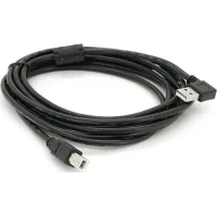 Printer cable USB 2.0 AM/BM 3.0m 90° corner black Ritar (YT-AM/BM90°-3.0B)
