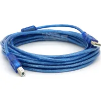 Printer cable USB 2.0 AM/BM 5.0m ferrite blue Ritar (YT-AM/BM-5.0TBL)