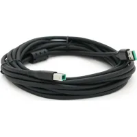 Printer cable USB 2.0 AM/BM 5.0m ferrite black VEGGIEG (V-U207)