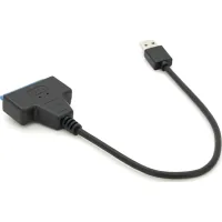 Adapter USB 3.0 AM to SATA 0.1m for HDD/SSD black Voltronic (YT-C3.0-SATA/0.1)