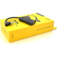 Adapter USB-C 4-in-1 Audio Adapter USB-C + 3.5mm black iKAKU (KSC-377-TC)