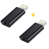 Перехідник USB-C F to Lightning M 2PCS black XoKo (XK-AC015-BK2)