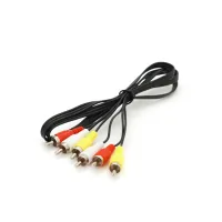 Кабель мультимедійний 3xRCA M to 3xRCA M 1.0m black Voltronic (YT-3хRCA(M)/3хRCA(M)-1.0)