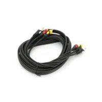 Кабель мультимедійний 3xRCA M to 3xRCA M 3.0m black Voltronic (YT-3хRCA(M)/3хRCA(M)-3.0P)