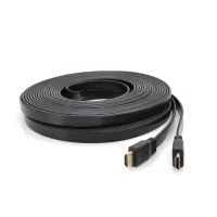Кабель мультимедійний HDMI M to HDMI M 15.0m V1.4 black Merlion (YT-HDMI(M)/(M)SLIM-15m/06971)