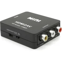 Adapter HDMI F to 3xRCA F AV 720P/1080P black Voltronic (YT-CM-HDMI/AV-B)