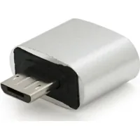 Adapter USB 2.0 AF to Micro 5P M OTG silver Voltronic (YT-AF/M)