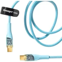 Data cable USB-C to USB-C 1.0m 100W blue Essager (EXCTT1-XJ03-P)