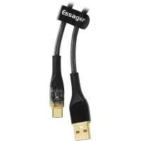 Data cable USB 2.0 AM to USB-C 2.0m 7A black Essager (EXCT-XJA01-P)