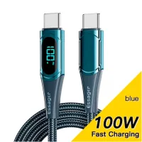 Data cable USB-C to USB-C 2.0m 100W Digital Display blue Essager (ES-XCTT1-YDA03)