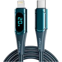 Data cable USB-C to Lightning 2.0m 20W Digital Display blue Essager (EXCTL-YDA03)