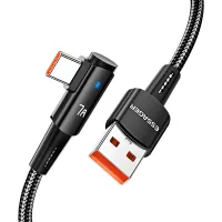 Дата кабель USB 2.0 AM to USB-C 1.0m 100W 90° corner black Essager (EXCWT7A-CG01-P)