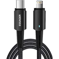 Дата кабель USB-C to Lightning 1.0m 20W black Essager (EXCTL-CG01)