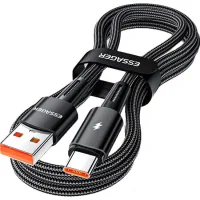 Дата кабель USB 2.0 AM to USB-C 2.0m 120W black Essager (EXC120-CGA01-P)