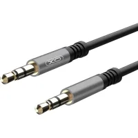 Кабель мультимедійний 3.5mm M to 3.5mm M 1.0m NB121 black XO (6920680864591)