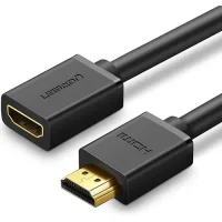 Кабель мультимедійний HDMI M to HDMI F 0.5m HD107 black Ugreen (10140)