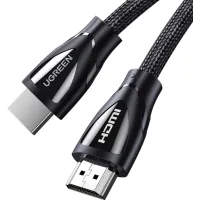 Кабель мультимедійний HDMI M to HDMI M 2.0m braided HD140 black Ugreen (80403)