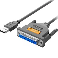Printer cable USB 2.0 to DB25 2.0m US167 black Ugreen (20224)