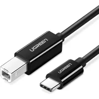 Printer cable USB-C 2.0 to BM 2.0m US241 black Ugreen (50446)