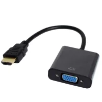 Adapter HDMI M to VGA F V1.4 60Hz 0.15m black Patron (PN-HDMI-VGA)