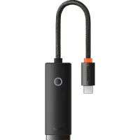 Adapter USB-C to RJ45 Ethernet 1000Mbps black Baseus (WKQX000301)