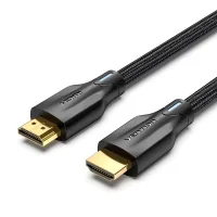 Кабель мультимедійний HDMI M to HDMI M 1.0m 8K60Hz cotton braided black Vention (AAUBF)