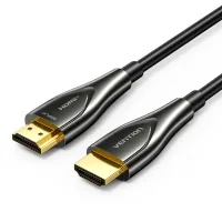 Кабель мультимедійний HDMI M to HDMI M 45.0m 4K60Hz fiber optic black Vention (ALSBW)