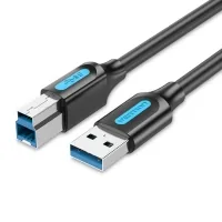 Printer cable USB 3.0 AM/BM 1.5m black Vention (COOBG)