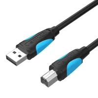 USB 2.0 AM/BM printer cable 1.0m black Vention (VAS-A16-B100)