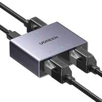 Splitter NW301 Gigabit Ethemet Splitter 1 to 2 Gray Ugreen (45311)