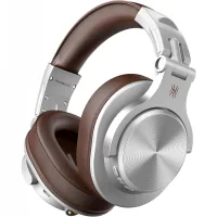 Headphones OneOdio Fusion A70 Bluetooth+3.5mm/6.35mm Silver/Brown (A70 Silver Brown)