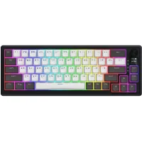 Клавіатура Hator Skyfall 65 Pro Aurum Vanila Silent RGB Wireless/Bluetooth/USB UA Grey/Black (HTK4160UA)