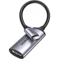 Перехідник USB-C M to DisplayPort F 0.1m 8K60Hz CM654 gray Ugreen (15575)