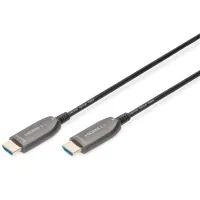 Кабель мультимедійний HDMI M to HDMI M 10m 8K AOC hybrid-fiber black Digitus (AK-330126-100-S)
