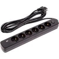 PowerPlant power supply filter 5m, 6 sockets, USB (YS-N6086/5c) (EX610679)