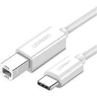Printer cable Ugreen USB-C 2.0 to BM 1.5m white (40417)