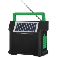 Speaker system NEWVEW NV-9153 Solar Panel/BT/USB/TF/FM Green (NWVW-NV-9153-GN)
