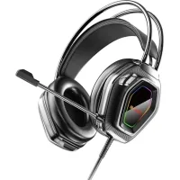 Headphones BAVIN BH-62 Gaming Hi-Res RGB LIGHT Black (HB-BH-62-BK)